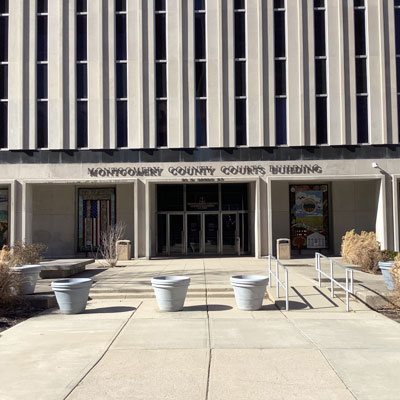 Montgomery County Courts Building Entrance - Dayton, Ohio